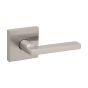 Halifax Square Rose Passage Levers - Satin Nickel