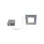 DISK Square LED Recessed Light Fixture - 3,000 K - Brushed Chrome
