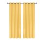 Total Blackout Curtain with Metal Grommets 84 L - Mustard