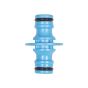 2 Ways Coupling - 12 mm - Metal - blue