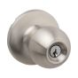 Door Knob with Key - Adjustable Latch - Stainless steel