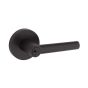 Milan Round Rose Lever - Matte Black