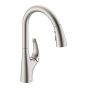 SEABOURNE SS Single Handle Pull-Down Kitchen Sink Faucet