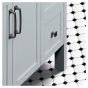 Meuble-lavabo, Nord, 2 portes/2 tiroirs, gris mat, 36" x 35 3/4"