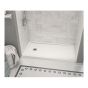 Base de douche configurable MAAX Zone, drain à gauche, 60" x 32", blanc