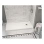 Base de douche configurable MAAX Zone, drain à droite, 60" x 32", blanc