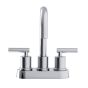 Robinet de lavabo Rafa, 2 poignées, acier inoxydable