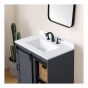 Meuble-lavabo, Balboa, avec paniers, 1 porte/4 étagères, charbon, 30" x 34,5"