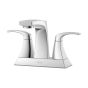 Robinet de lavabo Karci, 2 poignées, chrome poli, entraxe de 4"