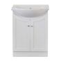 Meuble-lavabo, Priam, 2 portes, blanc, 24"