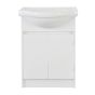 Meuble-lavabo, Cybellia, 2 portes, blanc, 24"