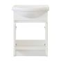 Meuble-lavabo, Cybellia, 2 portes, blanc, 24"