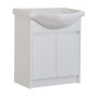 Meuble-lavabo, Cybellia, 2 portes, blanc, 30"