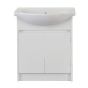 Meuble-lavabo, Cybellia, 2 portes, blanc, 30"