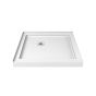 Base de douche, Roka, 36" x 36", drain en coin, blanc