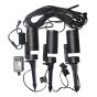 Ensemble de projecteurs de jardin Vision Home, 5 morceaux, noir, 2,56" x 3,15" x 6,89"