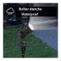 Ensemble de projecteurs de jardin Vision Home, 5 morceaux, noir, 2,56" x 3,15" x 6,89"