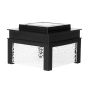 Capuchon de poteau solaire, 4" x 4", noir