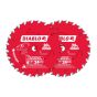 Lames de scie circulaire à pointes au carbure pour charpente Diablo, 6-1/2 po, 24 dents, 2/pqt
