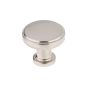 Bouton moderne à la surface lisse, nickel brossé