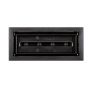 Aria Lite Framed Floor Vent, Black, 4" x 10"