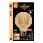 Ampoule DEL Vintage, verre fumé, G25, 40 W, blanc doux