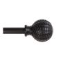 Decorative Rod - Textured Ball - Black - 24"-48"
