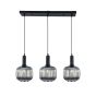 3-Light Pendant -Black