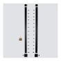 Ensemble de poteaux de fin, 72", noir