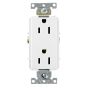 Prise Decora, usage intensif, 15 A, blanc