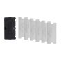 Lame en acier inoxydable, 6/pqt
