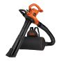 Souffleur à feuilles, aspirateur et déchiqueteuse 3 en 1, Vacpack, 12 A