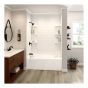 Subway Pattern Bathtub Wall Kit - 60" x 36" x 80" - 5 Pieces