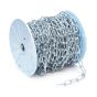 Chaîne Tenso pour machine à maillon torsadé, fini zinc, 2/0 - 8/64" x 100'