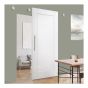 Invisible Door Track and Hardware Kit for Sliding Door - Chrome