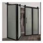 Track and Hardware for Wall Mounted Bifold Door - Black
