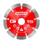Disque à tronçonner à segments diamantés, pour maçonnerie, 4 1/2"
