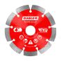 Disque à tronçonner à segments diamantés, pour maçonnerie, 4"