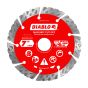 Disque à tronçonner à segments diamantés Turbo, pour maçonnerie, 7"