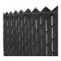 Lamelle verticale pour clôture à mailles, 6', noir, 80/pqt