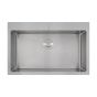 Single Kitchen Sink - Large Bowl - Lixia - Stainless Steel - 31" x 20" x 9"