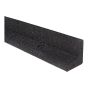 Bordure de paysagement Ecoborder, en caoutchouc, 4', noir