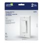 Gradateur universel à glissière, Decora, blanc, 2/pqt