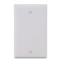 Plaque obturatrice simple, plastique, blanc