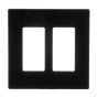 Decorative Double Wall Plate In Polycarbonate, Black