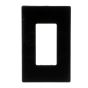 Wallplate - 1 Gang - Plastic - Black