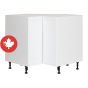 Caisson inférieur de coin 2 portes, Shaker, blanc, 36" x 34 3/4" x 24"