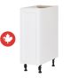 Caisson inférieur 1 porte Shaker, blanc, 12" x 34 3/4" x 24"