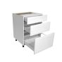 Base Cabinet 3 Drawers - Shaker - White - 24" x 34 3/4" x 24"