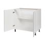 Caisson inférieur 2 portes, Shaker, gris, 36" x 34 3/4" x 24"